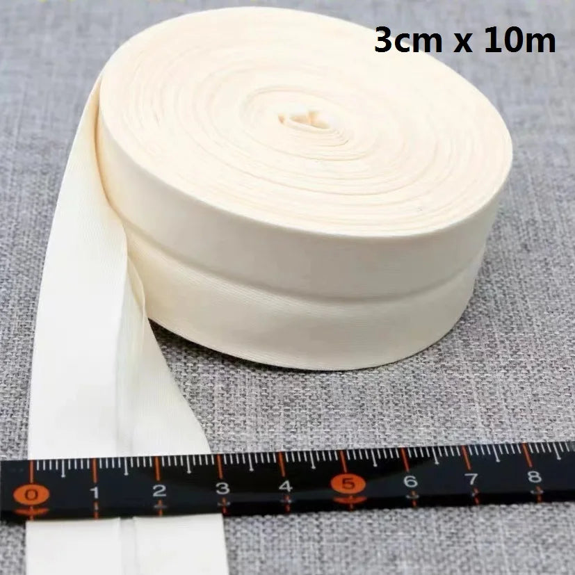 30mm x 10m Cotton Bias Binding Tape DIY Handmade Sewing for Children's clothing quilts tablecloth edge strip