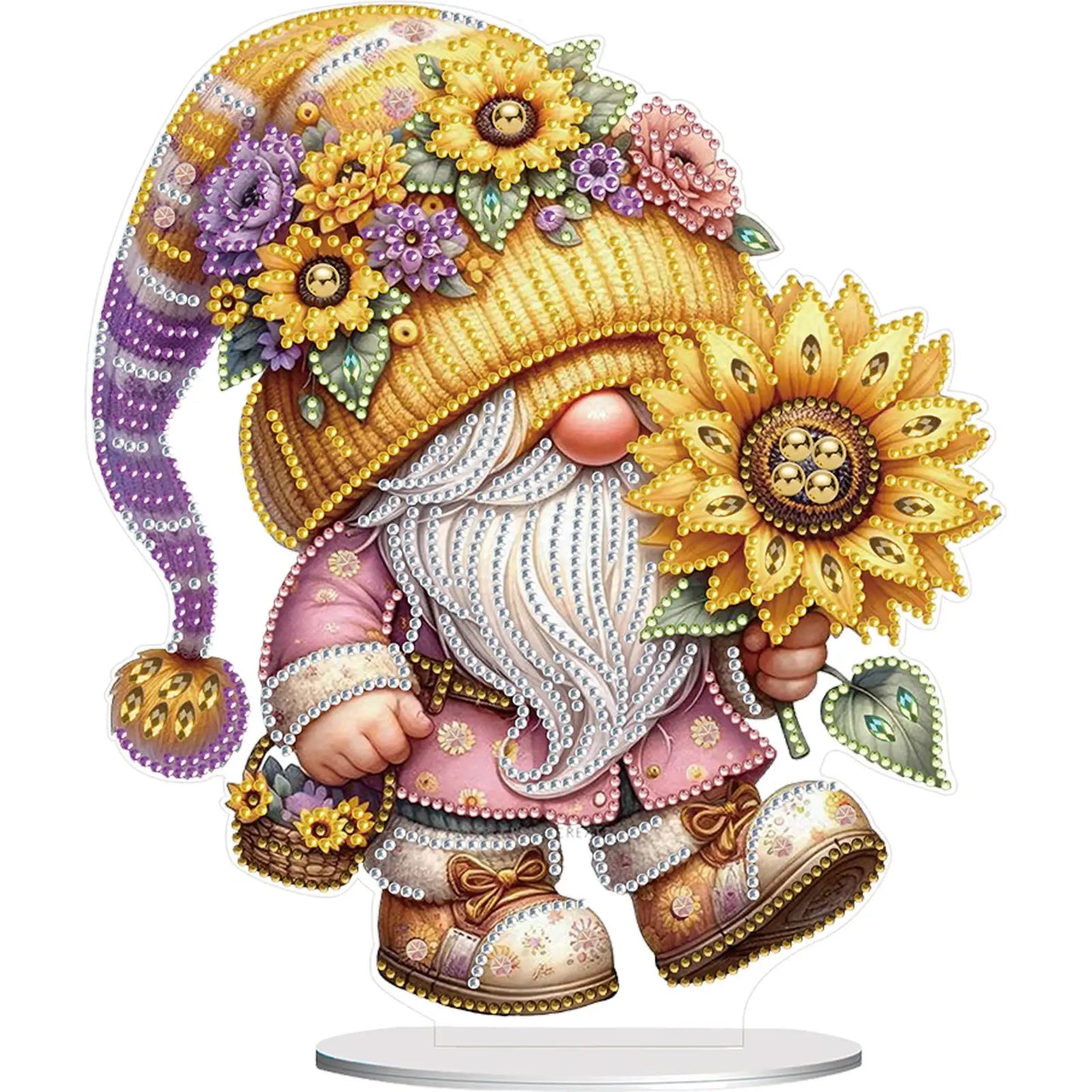 2D Flat Gnome Print DIY Desktop Diamond Art Kits