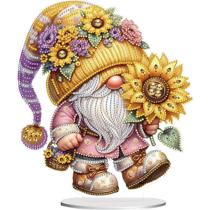 2D Flat Gnome Print DIY Desktop Diamond Art Kits