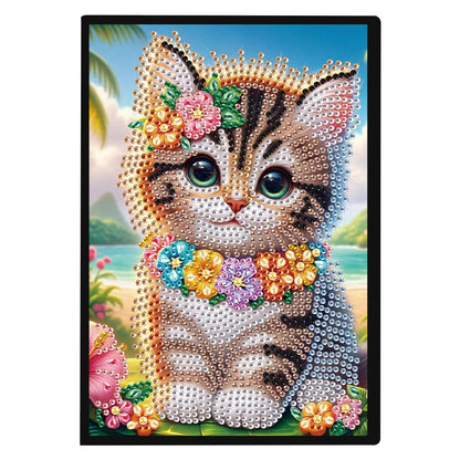 50-Page A5 Size Flower Animal Diamond Painting Diary Book