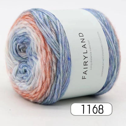 1pc 100g Gradient Rainbow Yarn, Suitable for DIY Crochet and Knitted Warm Sweaters, Scarves, Hats, Shawls, Etc