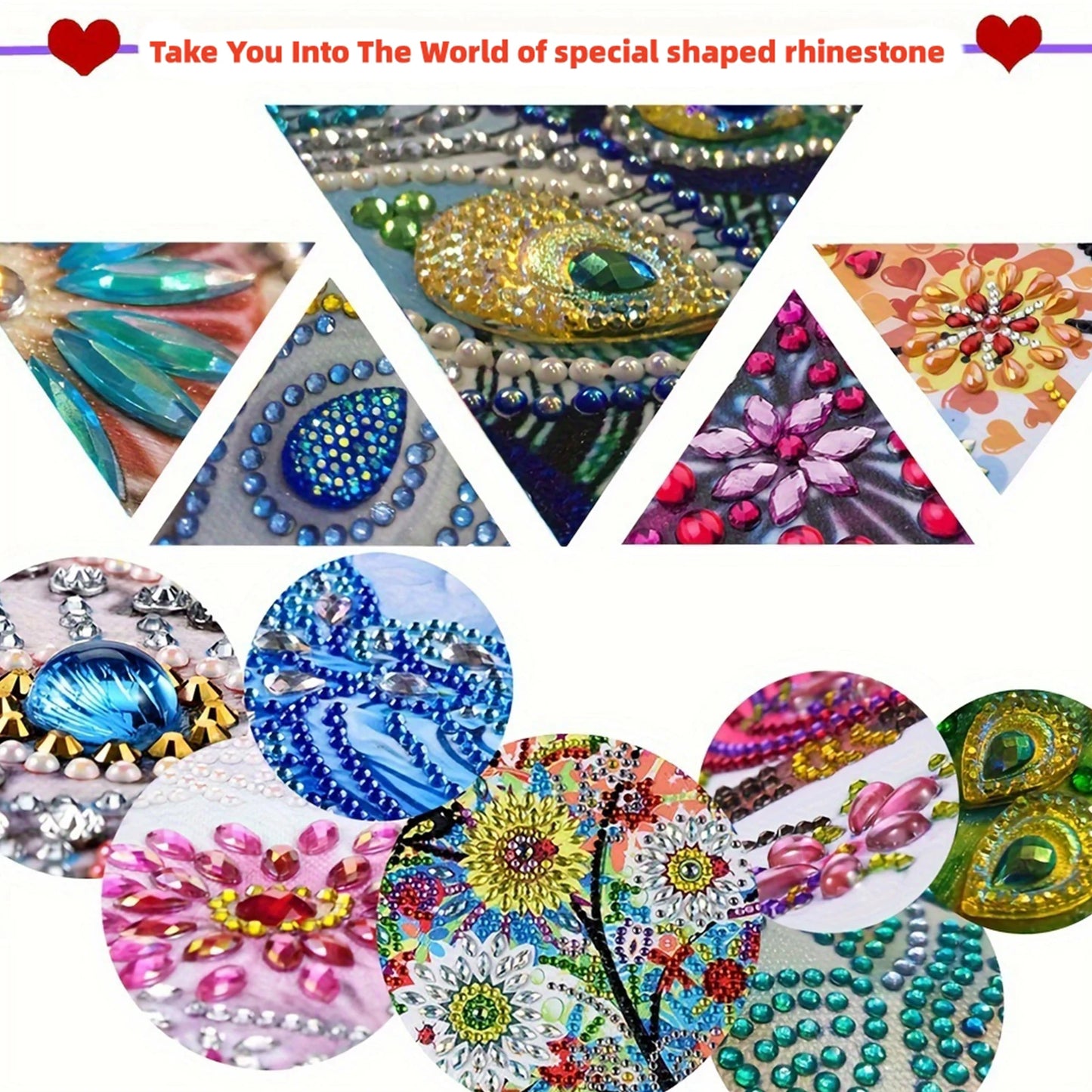 12Pcs Animal Landscape DIY Diamond Bookmark Art Projects