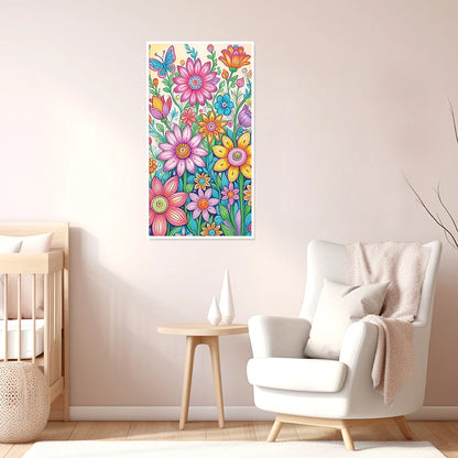 40x70cm Flower 5D DIY Special Shape Crystal Partial Diamond Painting Kit Decor