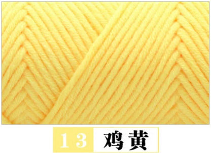 100g Pure Colour Lover Yarn Soft Milk Cotton Yarn Woolen Yarn 8 ply Thread for Knitting Scarf Wool Handmade DIY Scarves Gift
