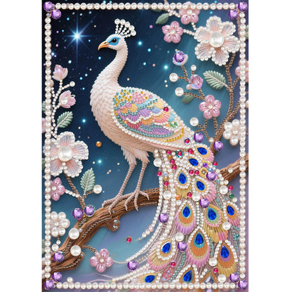 Animal Special Shaped 5D DIY Partial Drill Pearl Gem Diamond Art Painting Kit for Adults Beginners Home Decor 11.81x15.75in