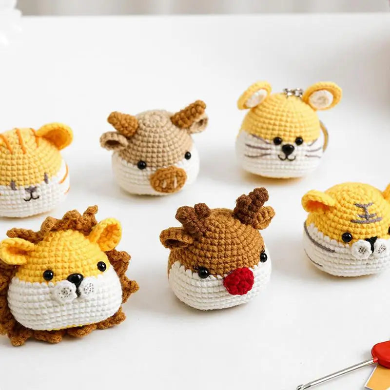 Kids Crochet Kit For Beginners Complete Crochet Keychain Kit Kids Crochet Animals Easy Crochet Crafts Crochet Tools And