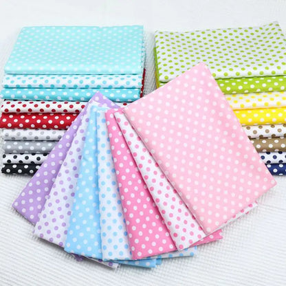Polka dot print 100% cotton fabric sold by the meter, DIY patchwork, quilt fabric, bedding, bed sheets, pillow decoration