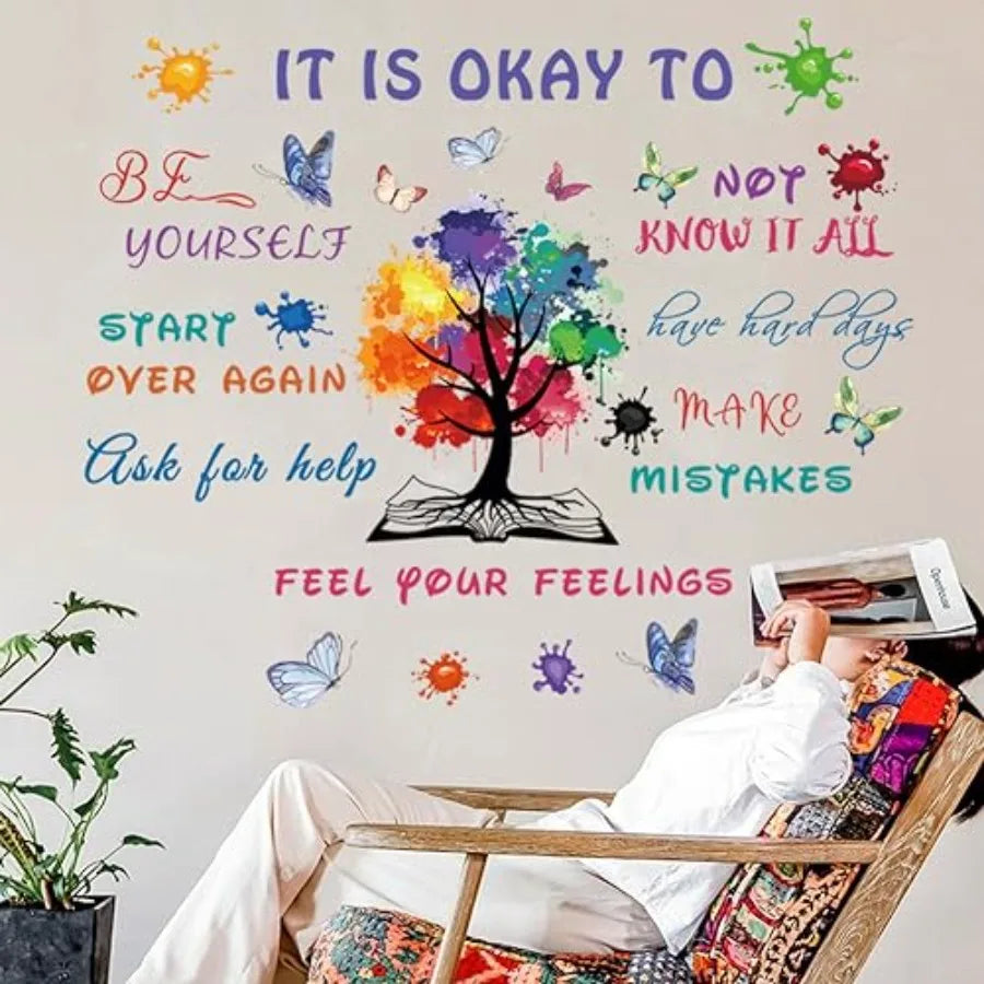 Colorful Inspirational Quote Wall Decal Motivational Vinyl Sticker