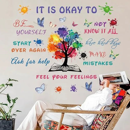 Colorful Inspirational Quote Wall Decal Motivational Vinyl Sticker