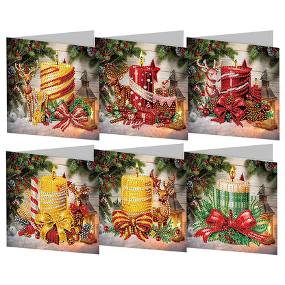 6/12pc DIY Diamond Painting Kits Greeting Card