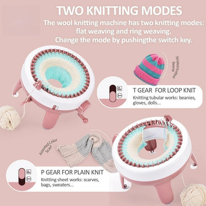 Knitting machine, intelligent knitting machine, lace knitting machine, knitting machine kit, suitable for children and adults
