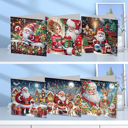 6/12pc DIY Diamond Painting Kits Greeting Card