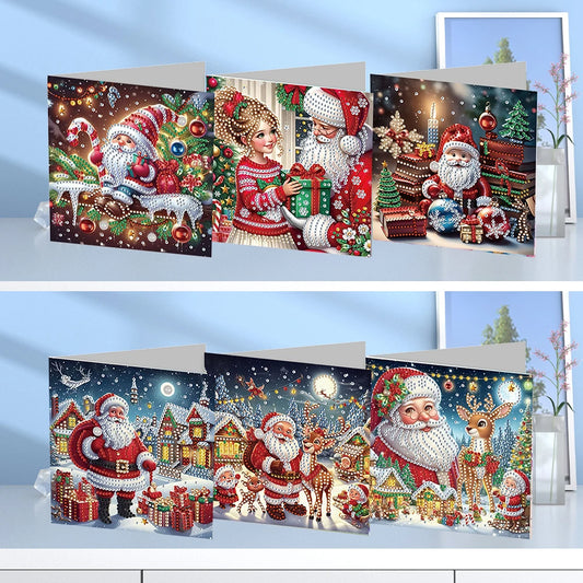6/12pc DIY Diamond Painting Kits Greeting Card
