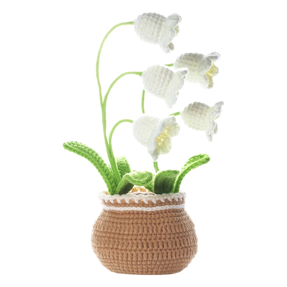 Potted Plant Crochet Kit DIY Crochet Starter Kit with Step-by-Step Video Tutorials Knitting Crocheting Kit for Adults
