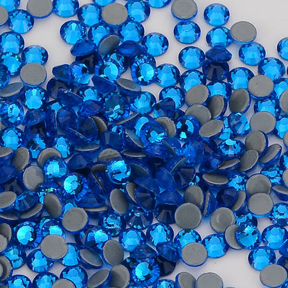 QIIY SS6-SS20 1440Pcs Top Glass Crystal Hotfix Rhinestones Flatback Glitter Stones