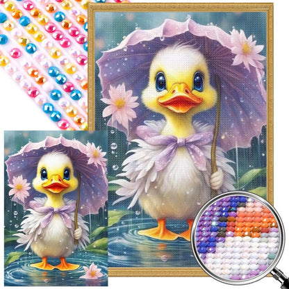 5D DIY Full Round Drill Partial AB Diamond Painting Duck Kit Art Decor 45x65cm
