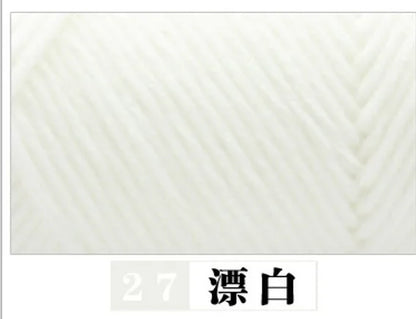 100g Pure Colour Lover Yarn Soft Milk Cotton Yarn Woolen Yarn 8 ply Thread for Knitting Scarf Wool Handmade DIY Scarves Gift