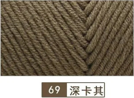 100g Pure Colour Lover Yarn Soft Milk Cotton Yarn Woolen Yarn 8 ply Thread for Knitting Scarf Wool Handmade DIY Scarves Gift
