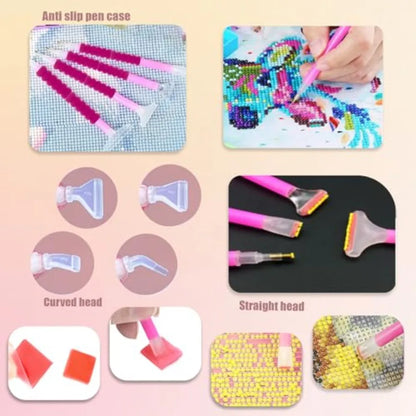 150 Pcs All Inclusive Diamond Painting Tool Kit Diamond Art Accessories Kit Including A4 LED Light Pad KitBracket Convex Point