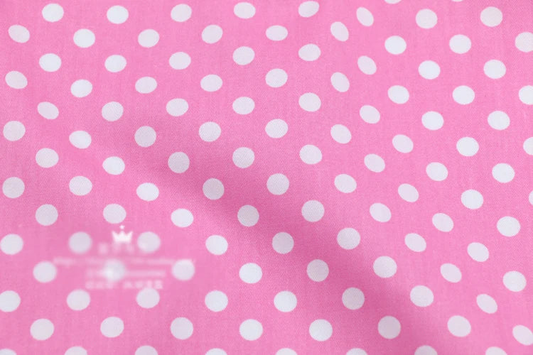 Polka dot print 100% cotton fabric sold by the meter, DIY patchwork, quilt fabric, bedding, bed sheets, pillow decoration