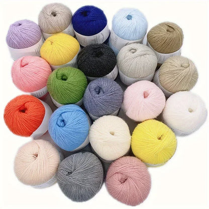 50g/pc Merino Wool Yarn for Knitting Luxury Warm Soft Light weight Crochet Yarn Fur Medium Fine Handwoven For Hand  Knit 340m/pc