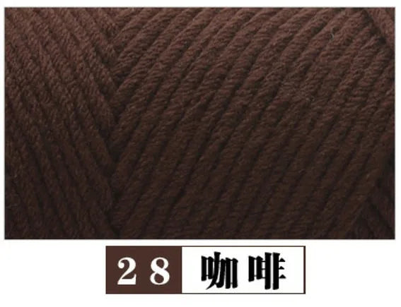 100g Pure Colour Lover Yarn Soft Milk Cotton Yarn Woolen Yarn 8 ply Thread for Knitting Scarf Wool Handmade DIY Scarves Gift