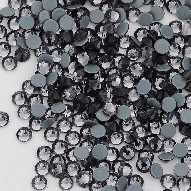 QIIY SS6-SS20 1440Pcs Top Glass Crystal Hotfix Rhinestones Flatback Glitter Stones