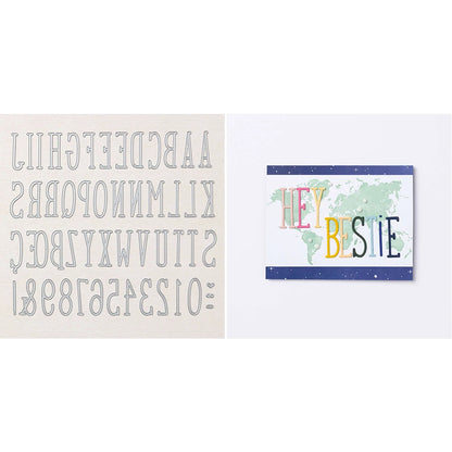 1pc Alphabet & Number Metal Cutting Dies For DIY Card Making Scrapbooking Photo Album Crafting Supplies Template Die Cuts