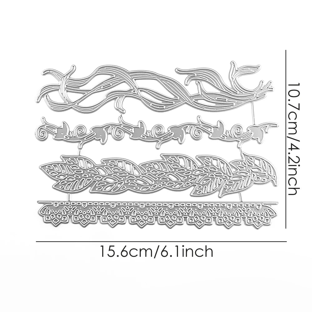 Delicate Edges Metal Cutting Dies For DIY Scrapbooking Photo Album Card Making Decoration Paper Craft Metal Die Cuts Template