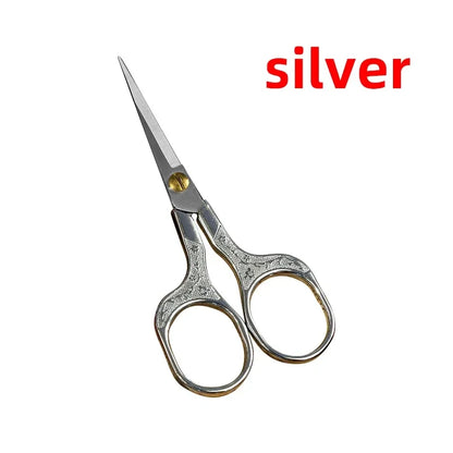 1PC Sewing Scissors Stainless Steel Retro Embroidery Tailor Scissors Dressmaker Shears Fabric Cutter DIY Sewing Accessories