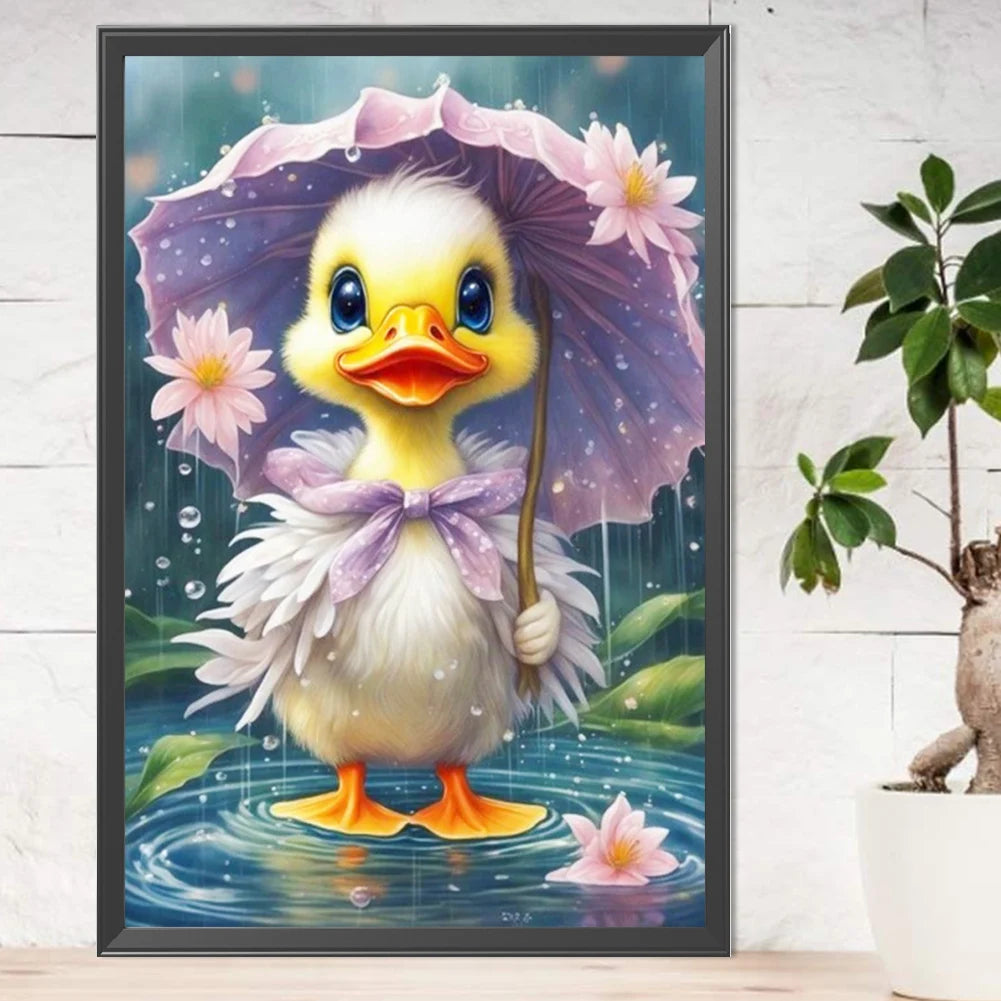 5D DIY Full Round Drill Partial AB Diamond Painting Duck Kit Art Decor 45x65cm