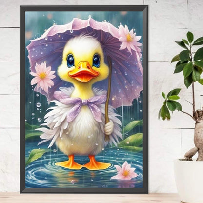 5D DIY Full Round Drill Partial AB Diamond Painting Duck Kit Art Decor 45x65cm