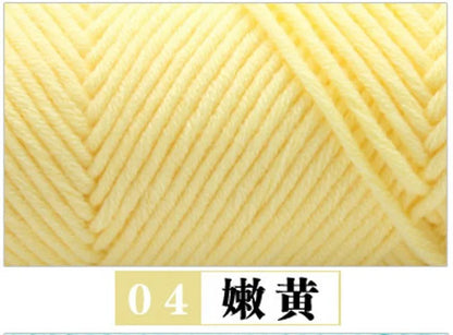 100g Pure Colour Lover Yarn Soft Milk Cotton Yarn Woolen Yarn 8 ply Thread for Knitting Scarf Wool Handmade DIY Scarves Gift