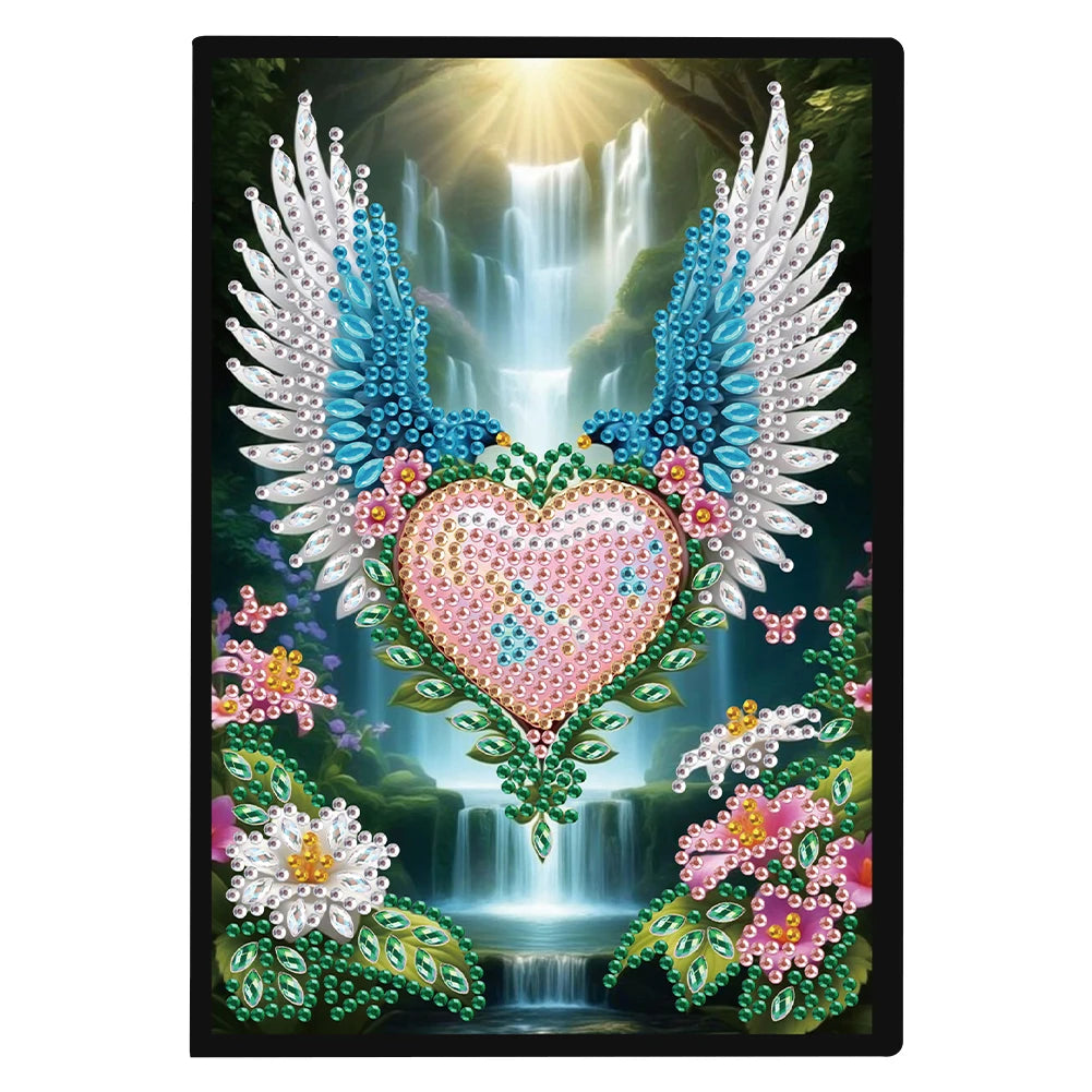 50-Page A5 Size Flower Animal Diamond Painting Diary Book