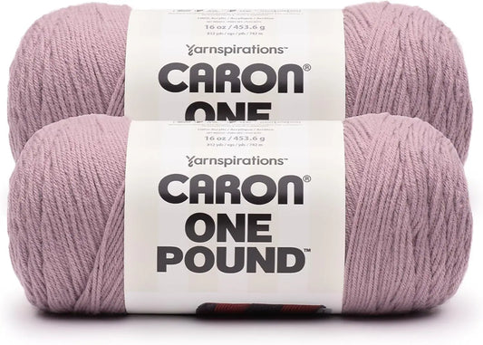 Premium Acrylic Yarn, 2-Pack of 453g/16 oz, #4 Worsted Weight, 812 Yards for Knitting and Crochet Projects