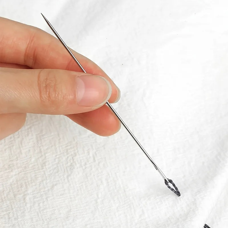A set of 15 big-eyed sewing needles, for home hand sewing and quilting for the elderly