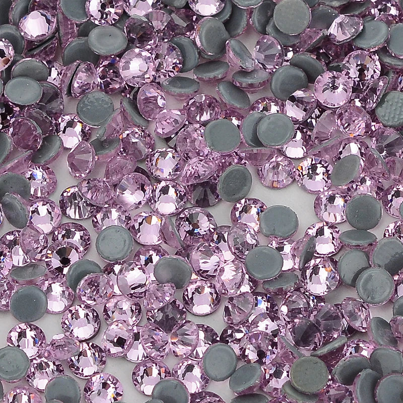 QIIY SS6-SS20 1440Pcs Top Glass Crystal Hotfix Rhinestones Flatback Glitter Stones