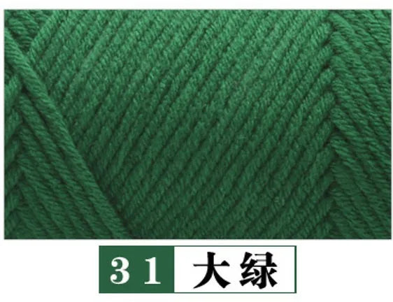 100g Pure Colour Lover Yarn Soft Milk Cotton Yarn Woolen Yarn 8 ply Thread for Knitting Scarf Wool Handmade DIY Scarves Gift