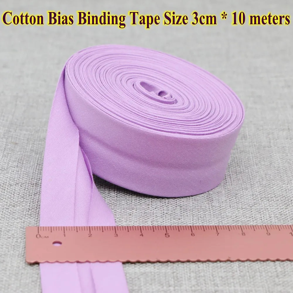 30mm x 10m Cotton Bias Binding Tape DIY Handmade Sewing for Children's clothing quilts tablecloth edge strip