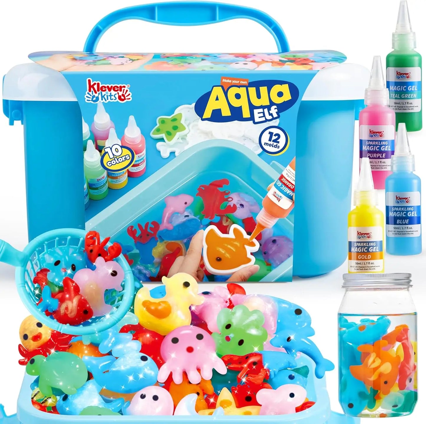 JOYFY Water Gel Kit Magic Fairy Water Gel Toy Kit with 10 Gels