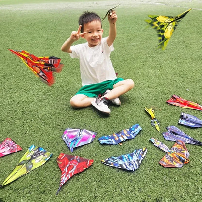 Kids DIY Paper Airplane Kit 36Pcs Full Color Origami Parent-child Educational Toy Hands-on Ability Puzzle Toy