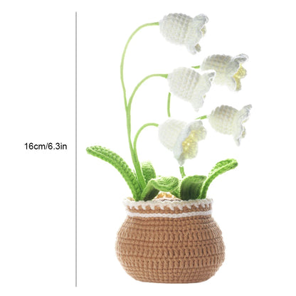 Potted Plant Crochet Kit DIY Crochet Starter Kit with Step-by-Step Video Tutorials Knitting Crocheting Kit for Adults